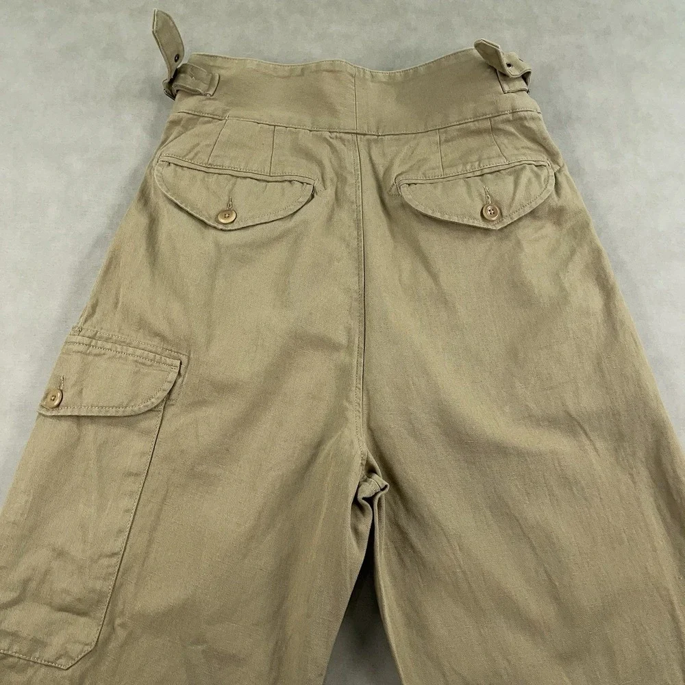 Banana Republic Gurkha Pants Womens 6 L30 Safari Heritage Explorer Cotton Linen